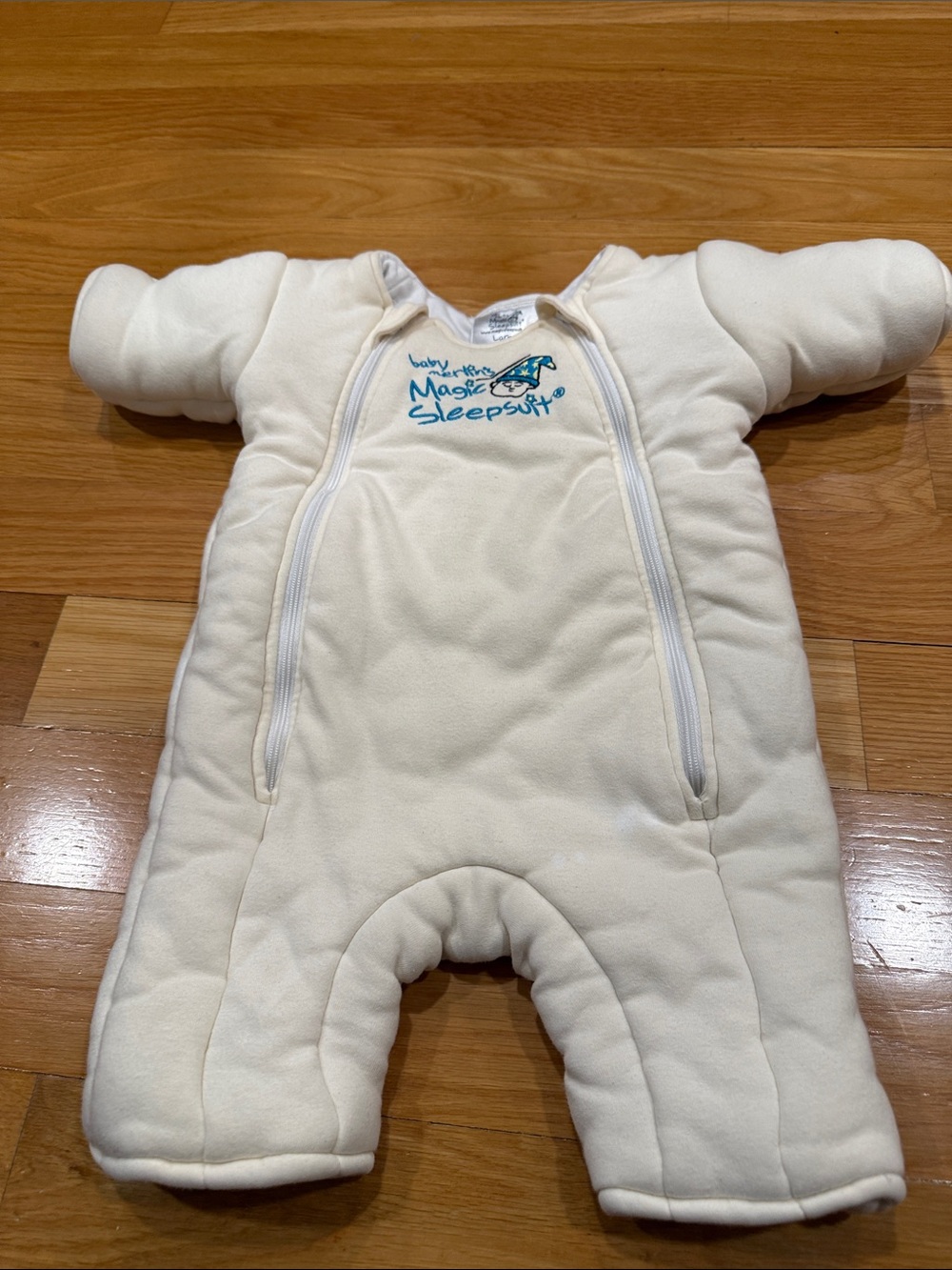 Baby Merlin’s magic sleepsuit size large .
